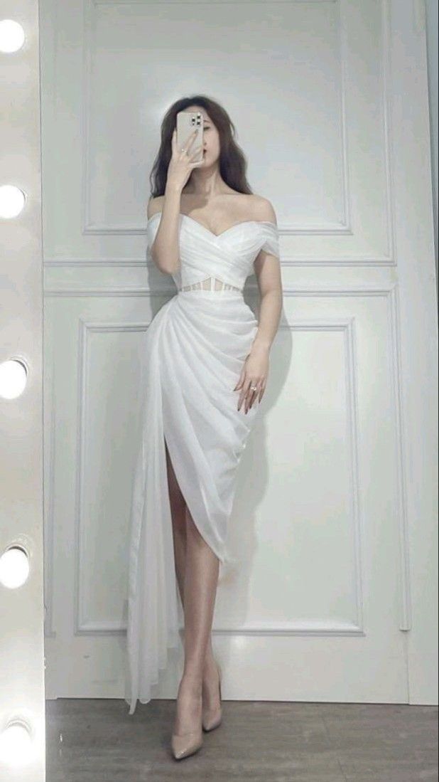 White Tulle Prom Dresses, A-Line Tulle Party Evening Dresses S2217