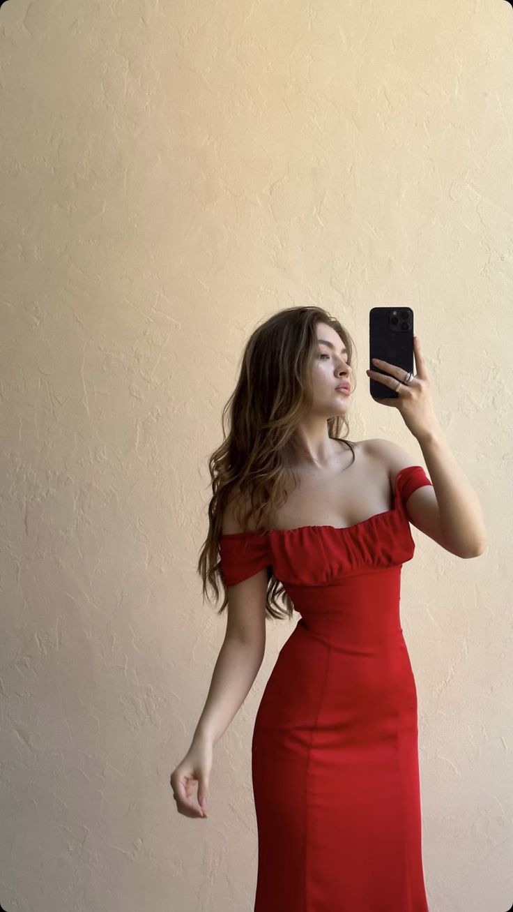 Off Shoulder Red Evening Gowns Sexy Prom Party Dresses S6925