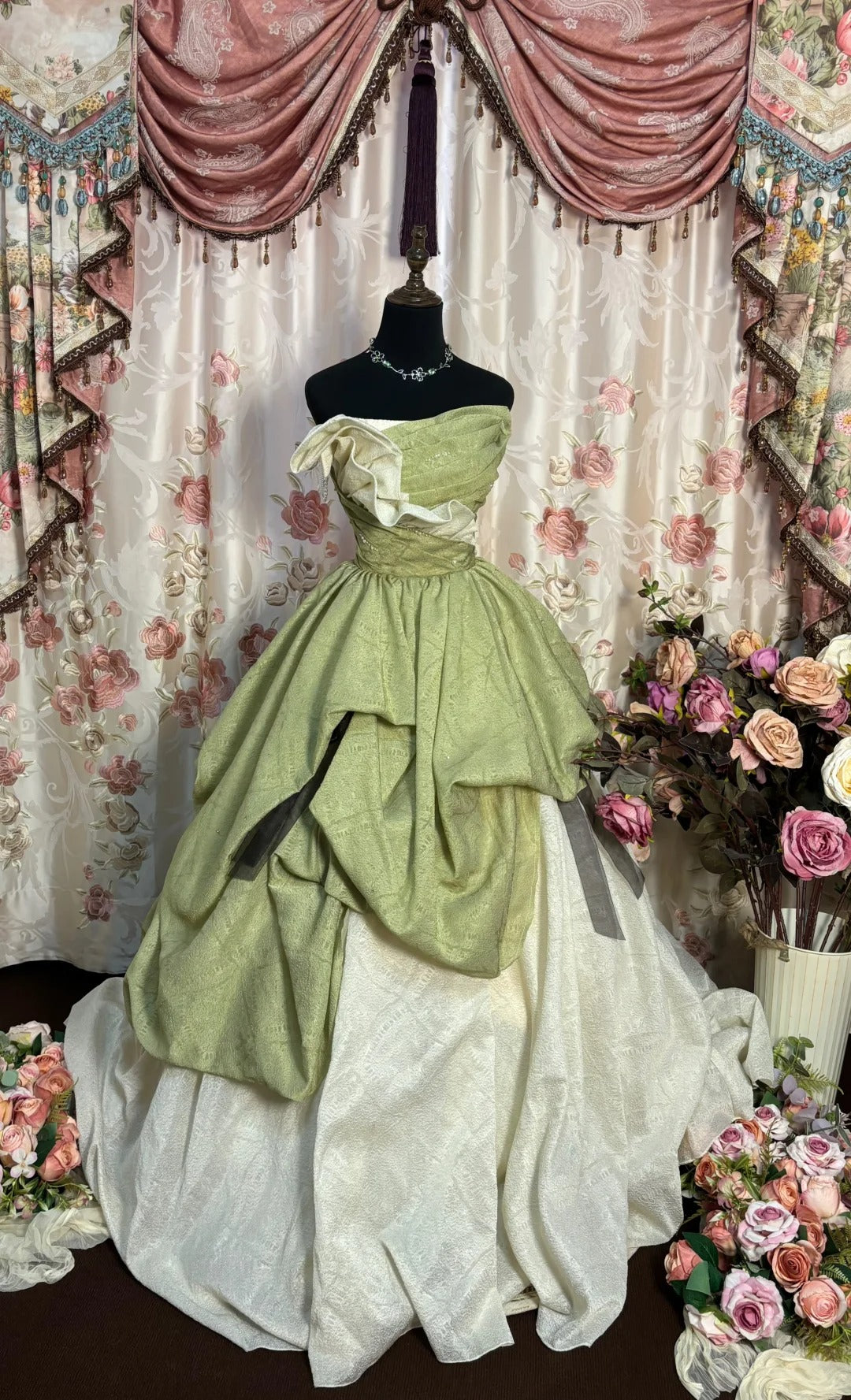 Strapless A Line Ball Gown Long Princess Dress, Formal Evening Gowns S6855