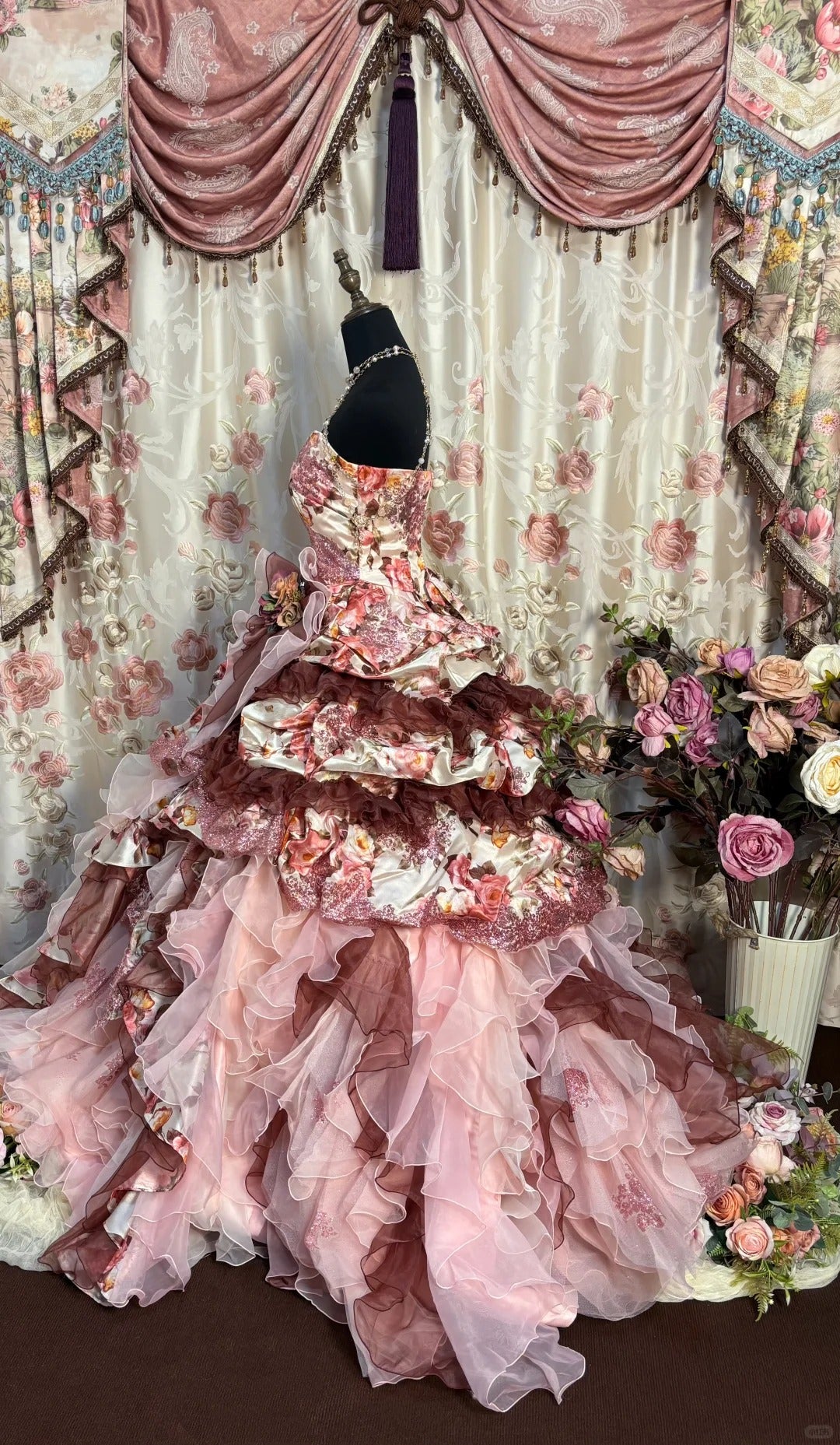 Unique A Line Ball Gown Tulle Prom Dress,Evening Dress S6837