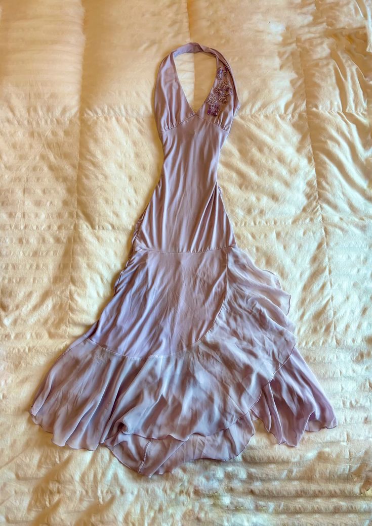 Lilac Evening Dress Halter Prom Dress S6796