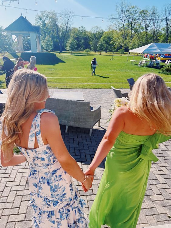 Blue And White Sexy Prom Dress, Long Evening Dress Prom Dresses S770