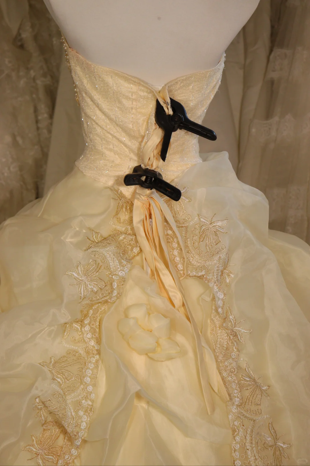 A Line Vintage Long Wedding Dresses Princess Bridal Gown S6883