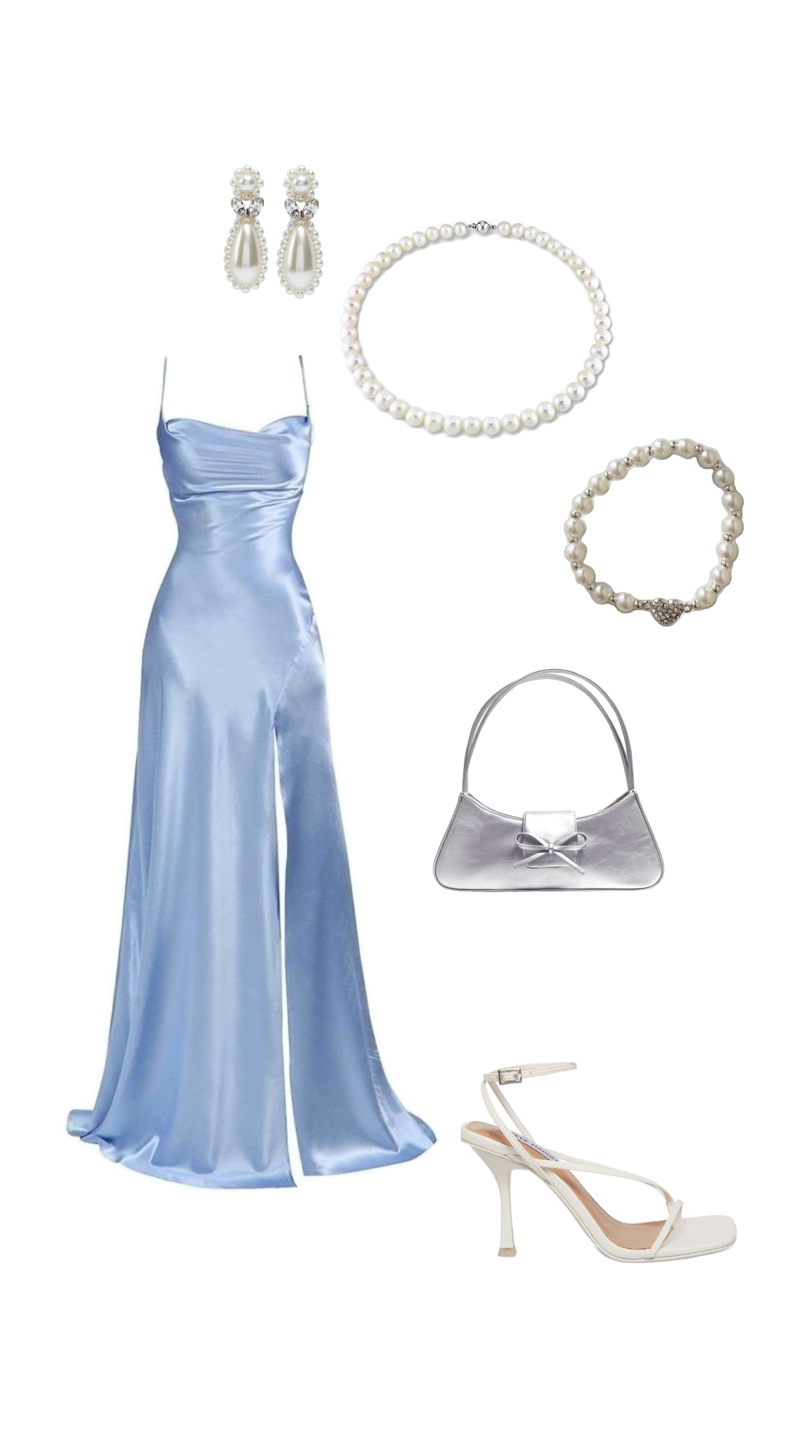 Simple Blue Elegant Long Prom Dress Evening Dress S6645