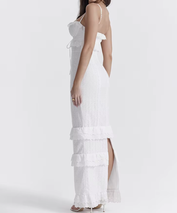 High Quality Wedding Guest Dress Women Maxi Evening Birthday Party Dress S6836