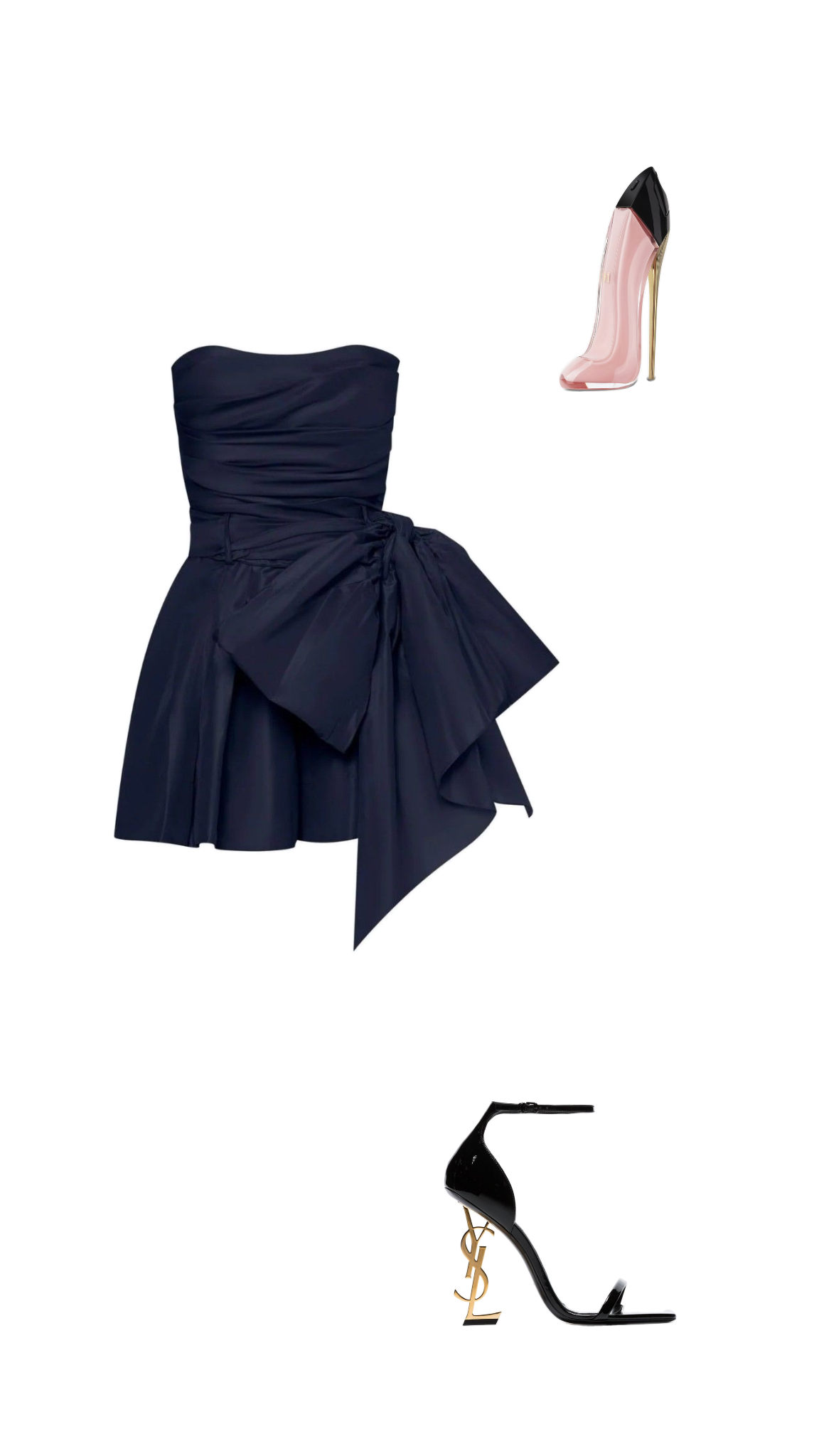 Fashion satin short prom dress, dark navy homecoming dress S2977
