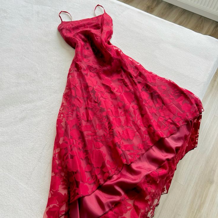 Sexy Red Spaghetti Straps Straps Sleeveless Party Dress Fashion Prom Dress S6129