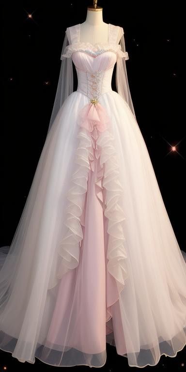 A-line Tulle Elegant Long Prom Dresses Evening Formal Dress S6376