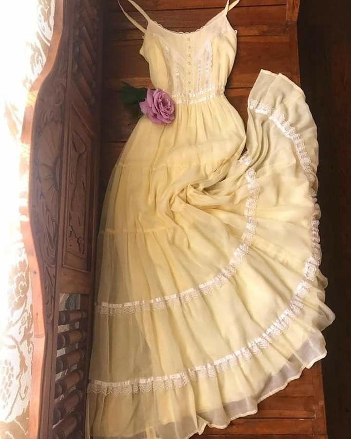 Vintage A Line Yellow Tulle Prom Dresses Long Lace Evening Dress S6285