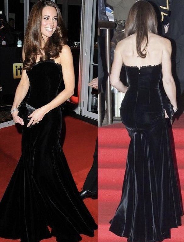 Velvet Evening Dress Black Mermaid Sweetheart Floor Length Gowns S6606