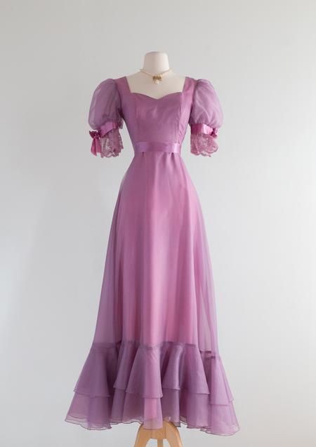 Vintage Short Sleeves Prom Dresses Evening Dress Ruffles S6279