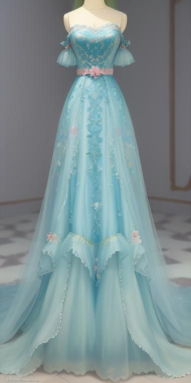 A-line Blue Elegant Long Prom Dresses Evening Formal Dress S6377