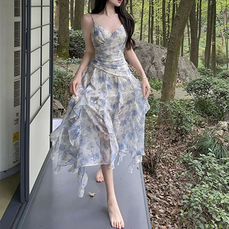 Charming A-Line Spaghetti Strap Prom Dresses Party Dresses S5670