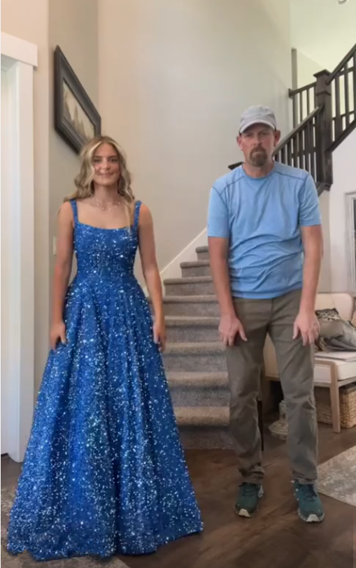 Stunning Blue Prom Gown Evening Dress S6723