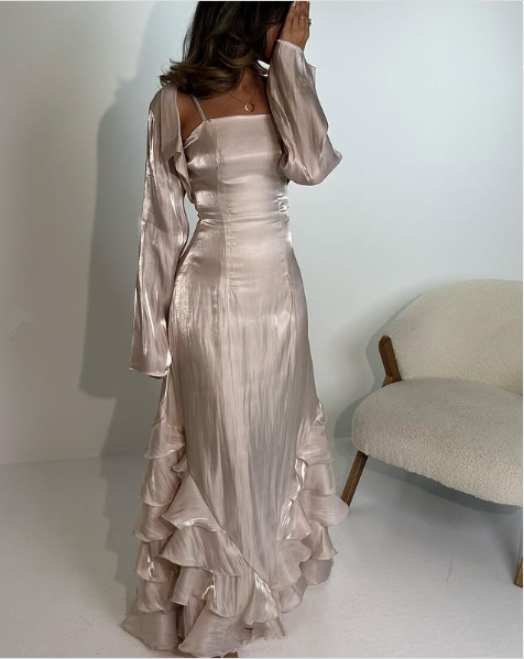 Elegant Sheath Straps Long Prom Dress S6272