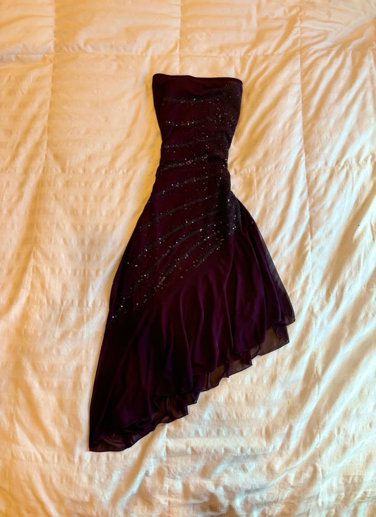Dark sexy tube top sequin irregular design skirt homecoming dress R2743