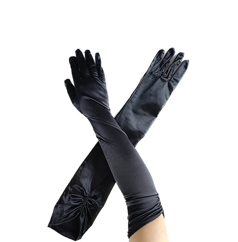 Prom Dinner Party Gloves Elegant Evening Dress Etiquette Dinner Accessories Arm Covers S6249