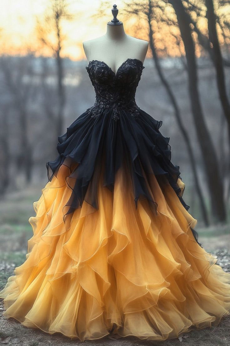 A Line Strapless Ombre V Neck Party Prom Dresses Long Evening Dress S6612