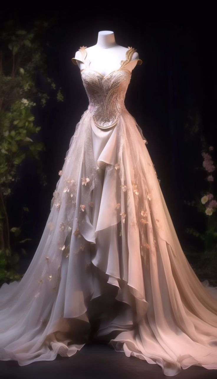 Light Pink Tulle Long Prom Dress,Evening Dress S6682