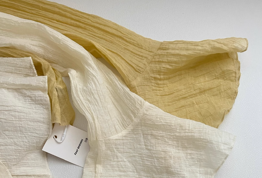 Autumn Korean style sweet long-sleeved shirt suit French style high waist skirt two-piece suit R0061