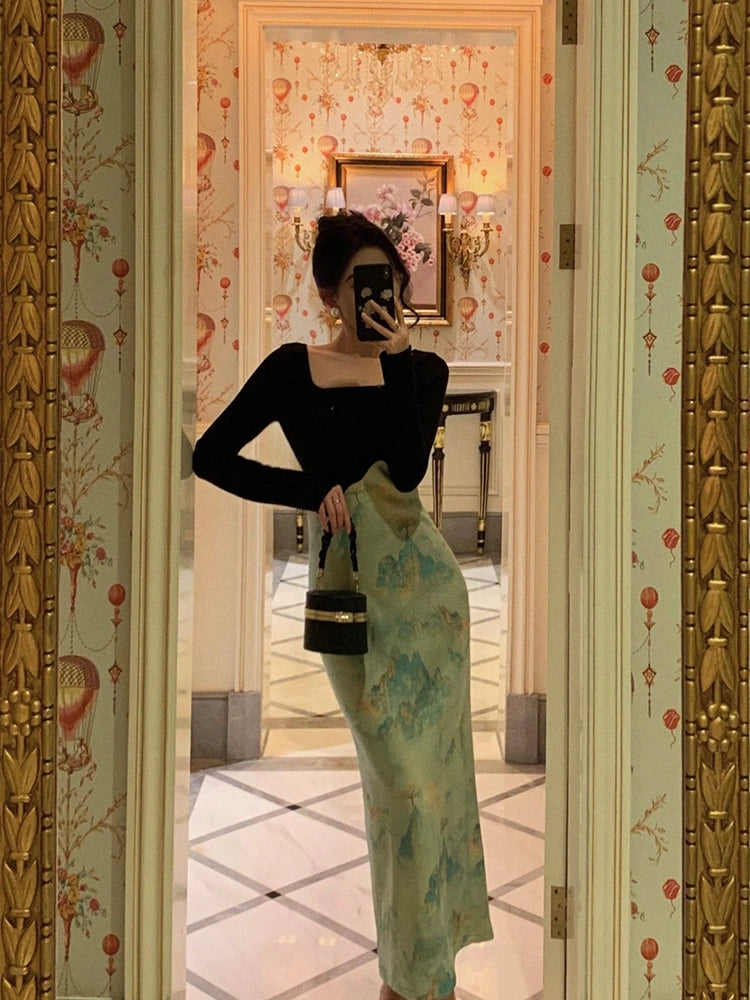 New style dress long skirt S5483