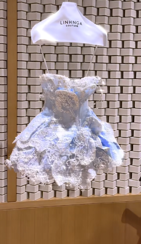 Blue Strap Diamond Lace Cute Princess Mini Skirt Homecoming Dress R4195