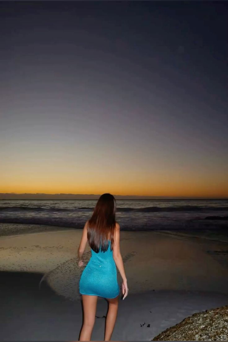 Blue sequined asymmetric waist hip skirt homecoming dress R3549