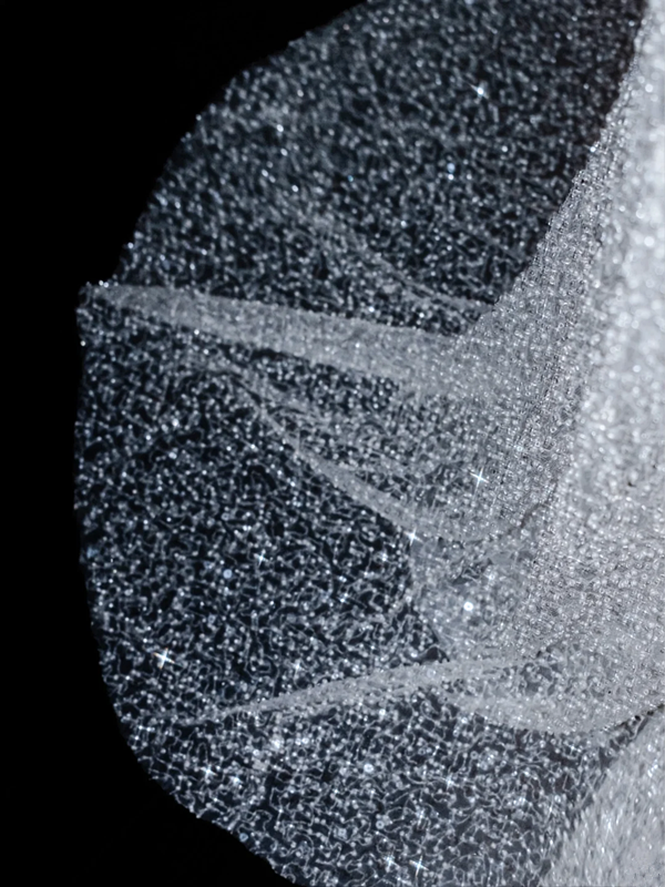 White sequins elegant waist slim sexy long skirt, prom dress R5666