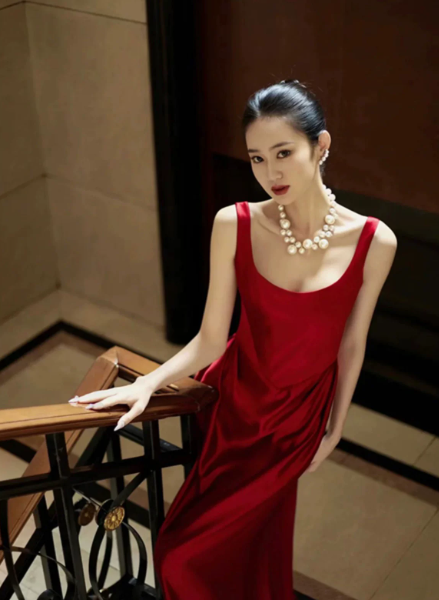 Silky Satin Corset Prom Gown ,Minimalist Burgundy Maxi Evening Dress Cocktail Dress RS1941