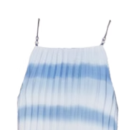 French blue gradient suspender dress 2025 new seaside holiday skirt wave skirt beach skirt R0169