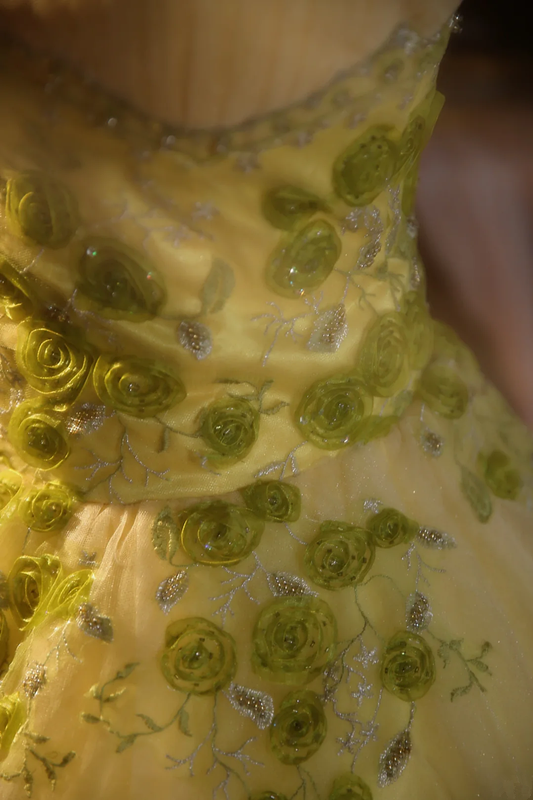 Light green strapless fitted waist ball gown/bridal dress R7275