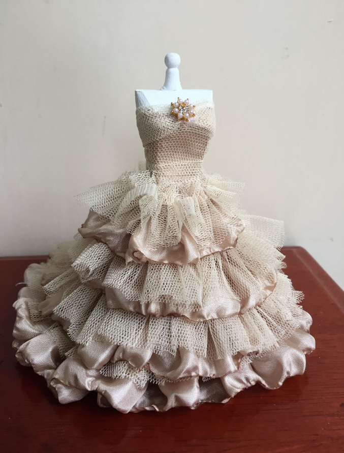 Puffy Sleeveless Mesh Decor Corset Prom Gown ,Dreamy Champagne Maxi Evening Dress Ball Gown RS2096