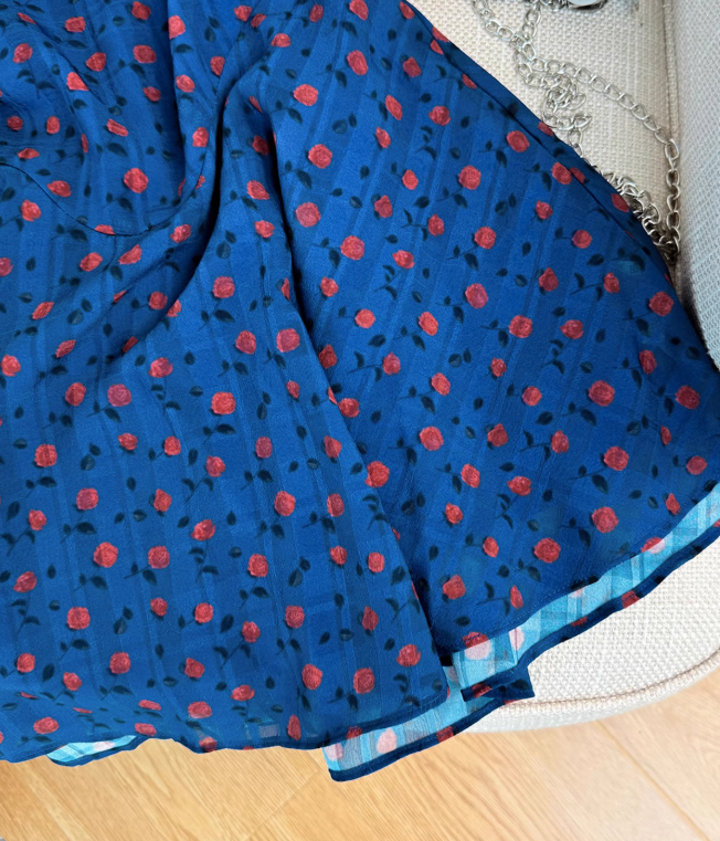 Pure desire style sexy suspender dress female new style waist slimming holiday style A-line skirt R3993