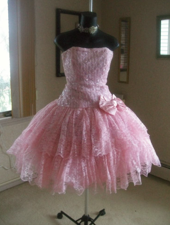 Sweet Tulle Tiered Women's Homecoming Dress Pink Corset Short Prom Dress Birthday Dress RS2811