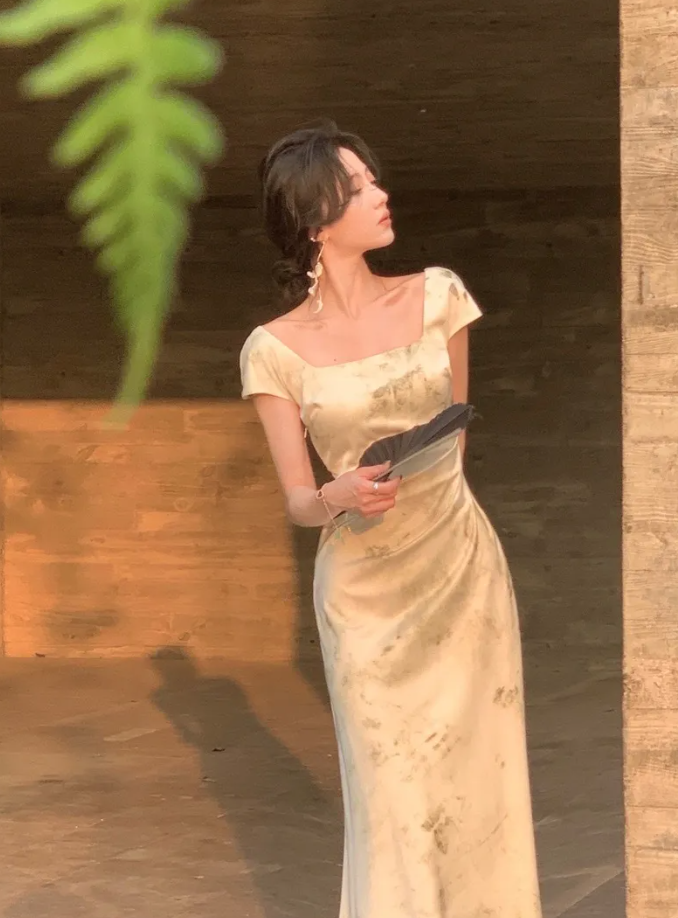 Summer Women Bodycon Elegant Midi Dresses Wedding Evening Birthday Gown S5404