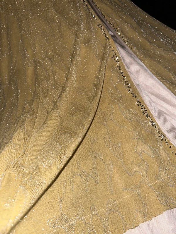 Yellow sleeveless rhinestone neckline, fitted waist, elegant classic long ball gown R6864