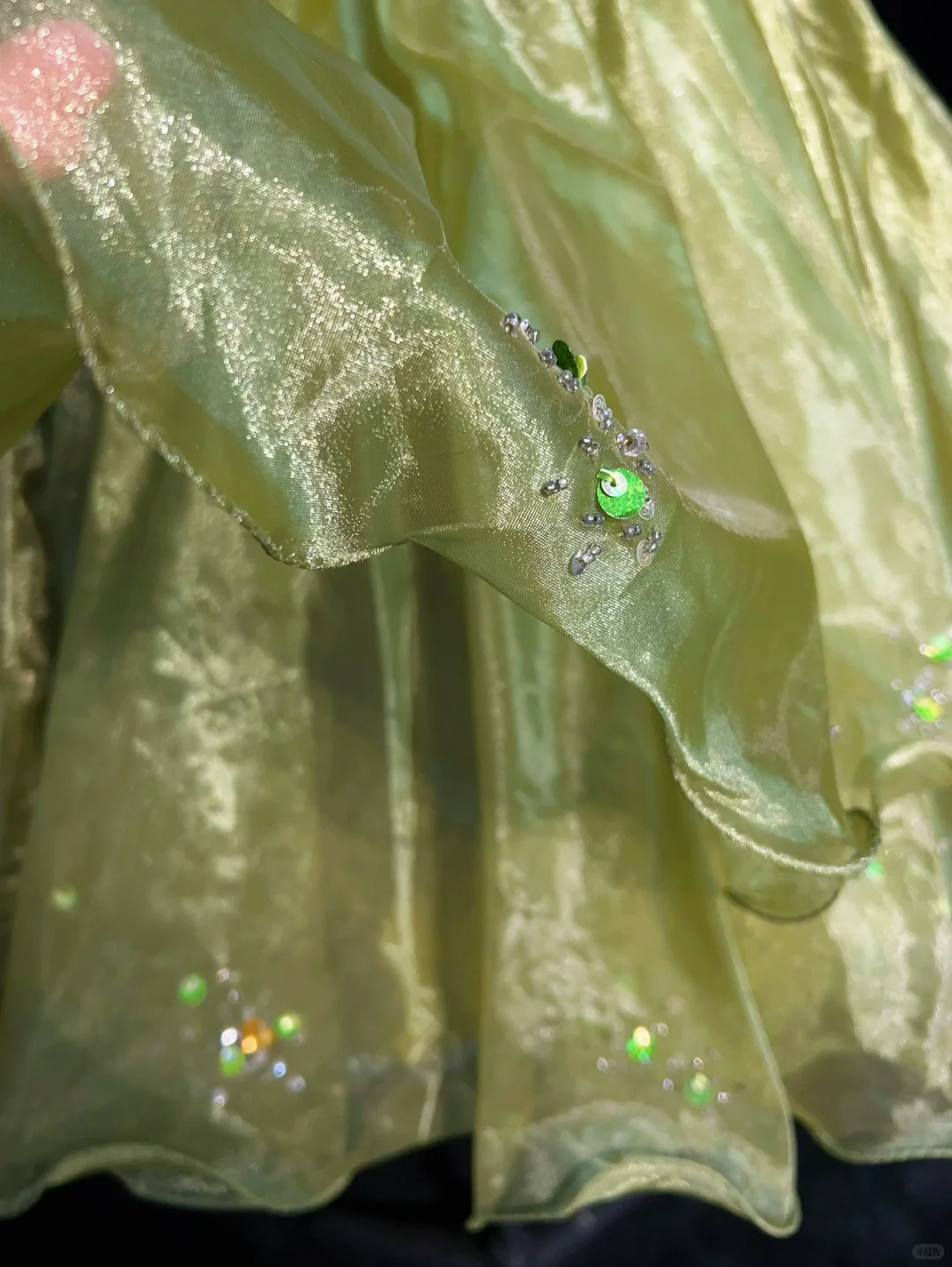 Green one-shoulder strap waist slim fit puffy princess skirt homecoming dress R4974