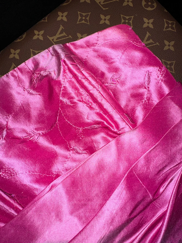 Rose pink off-shoulder halter-neck fitted long ball gown R6906