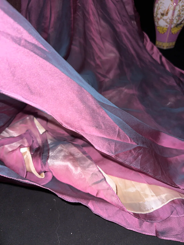 Light purple strapless fitted waist sexy long ball gown R7026