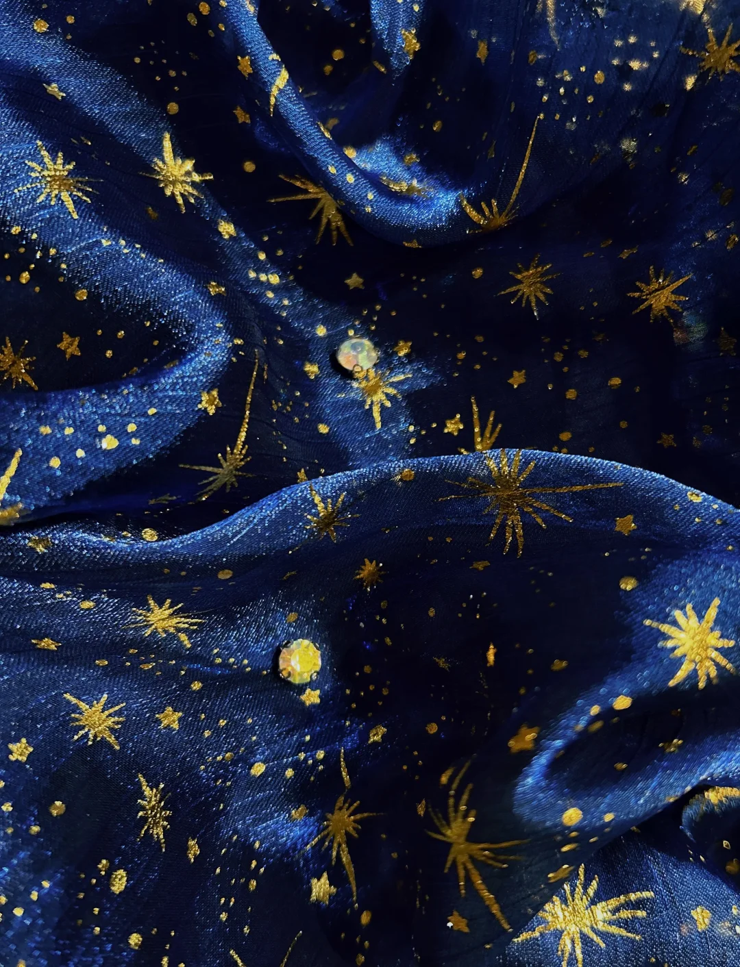 Dark blue tube top star pattern waist slimming flower bud skirt puffy short skirt homecoming dress R4935