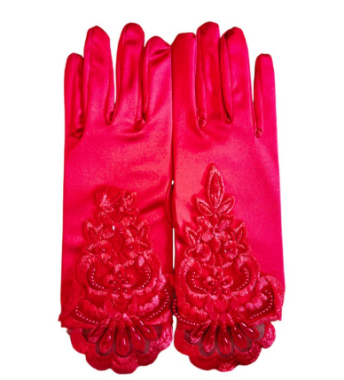 Women's Short Satin Opera Gloves Formal Dance Gloves Wedding Bridal Banquet Evening S6225
