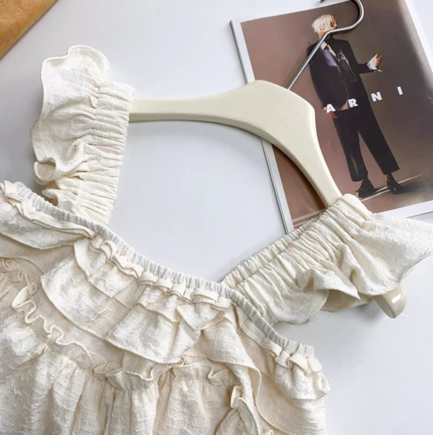 Short sleeveless earrings sling 2025 new summer unique and chic tops outerwear vest R0294