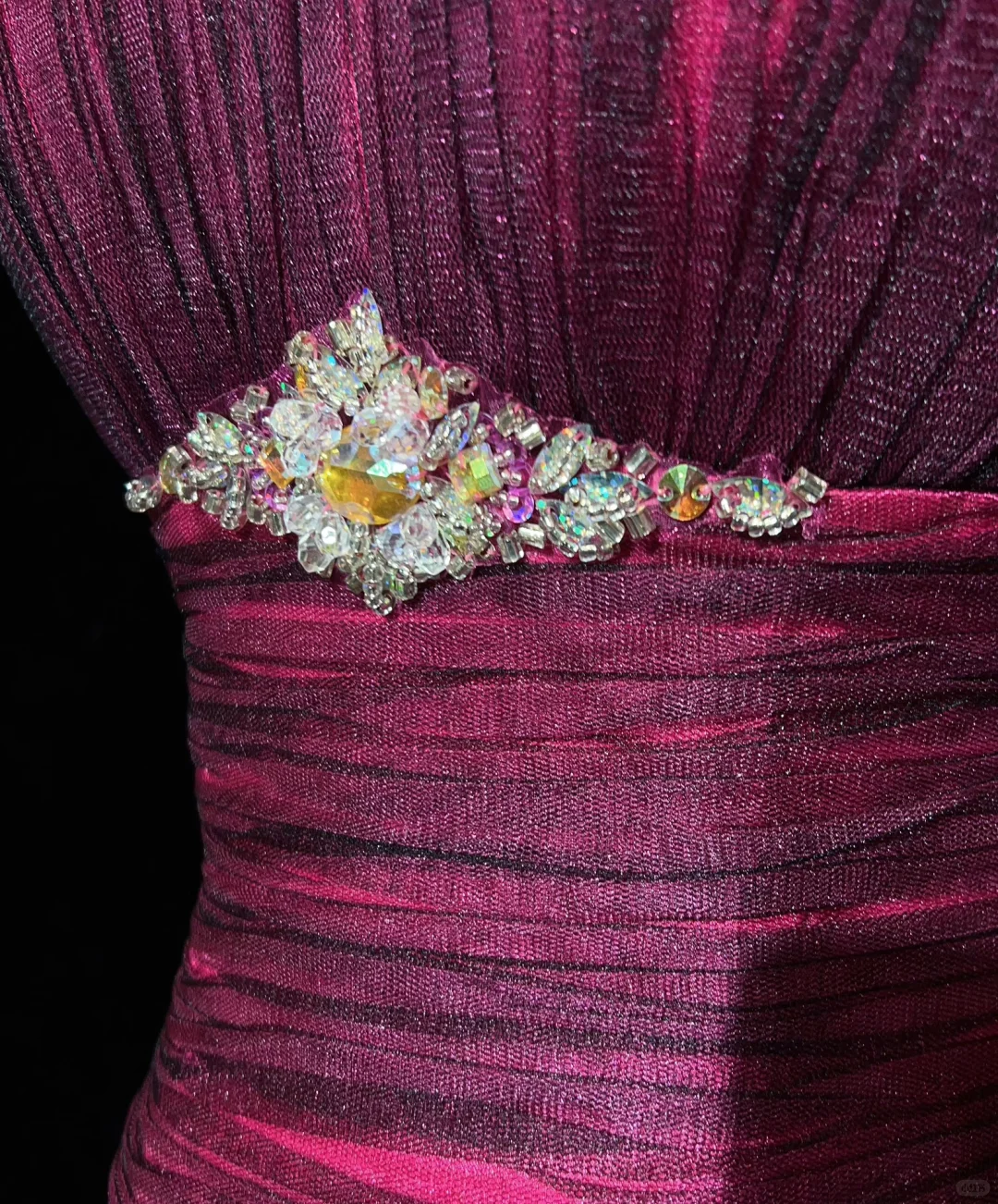 Rose red suspenders waist slim pleated sexy short skirt homecoming dress R4978