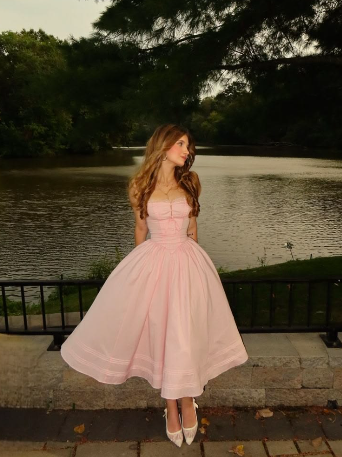 Gentle Flowy Prom Gown , Blush Pink Women's Maxi Evening Dress Casual Dress RS2702