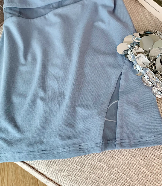 Pure sexy tube top dress for women new style waist slimming mesh short hip skirt R3994