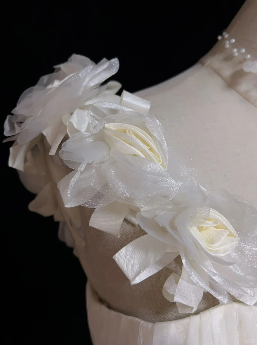 White one-shoulder design tube top waist pleated cake skirt short skirt homecoming dress R4979