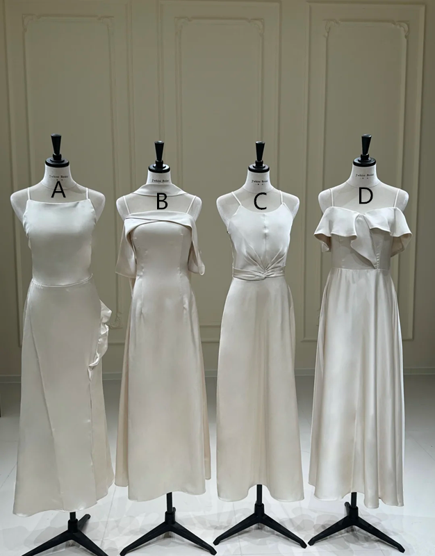 Silver waist-cinched, sexy and figure-flattering ball gown, bridesmaid dress R5952