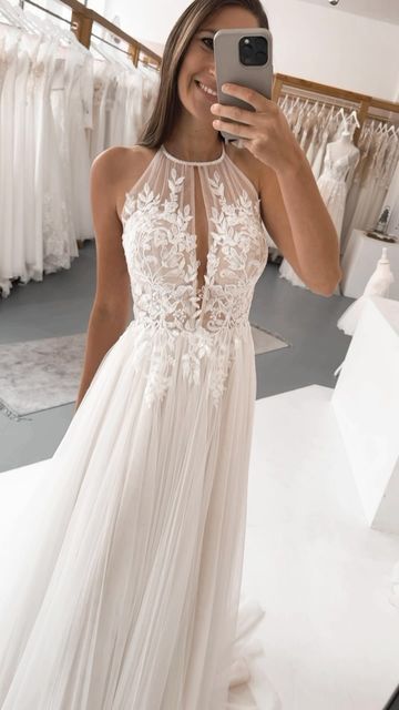 Tulle Lace Wedding Dresses Long Bridal Gown S7146