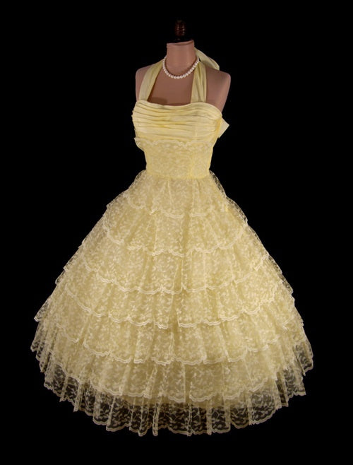 Yellow Short Party Dress, Birthday Outfits, Homecoming Dress S6983
