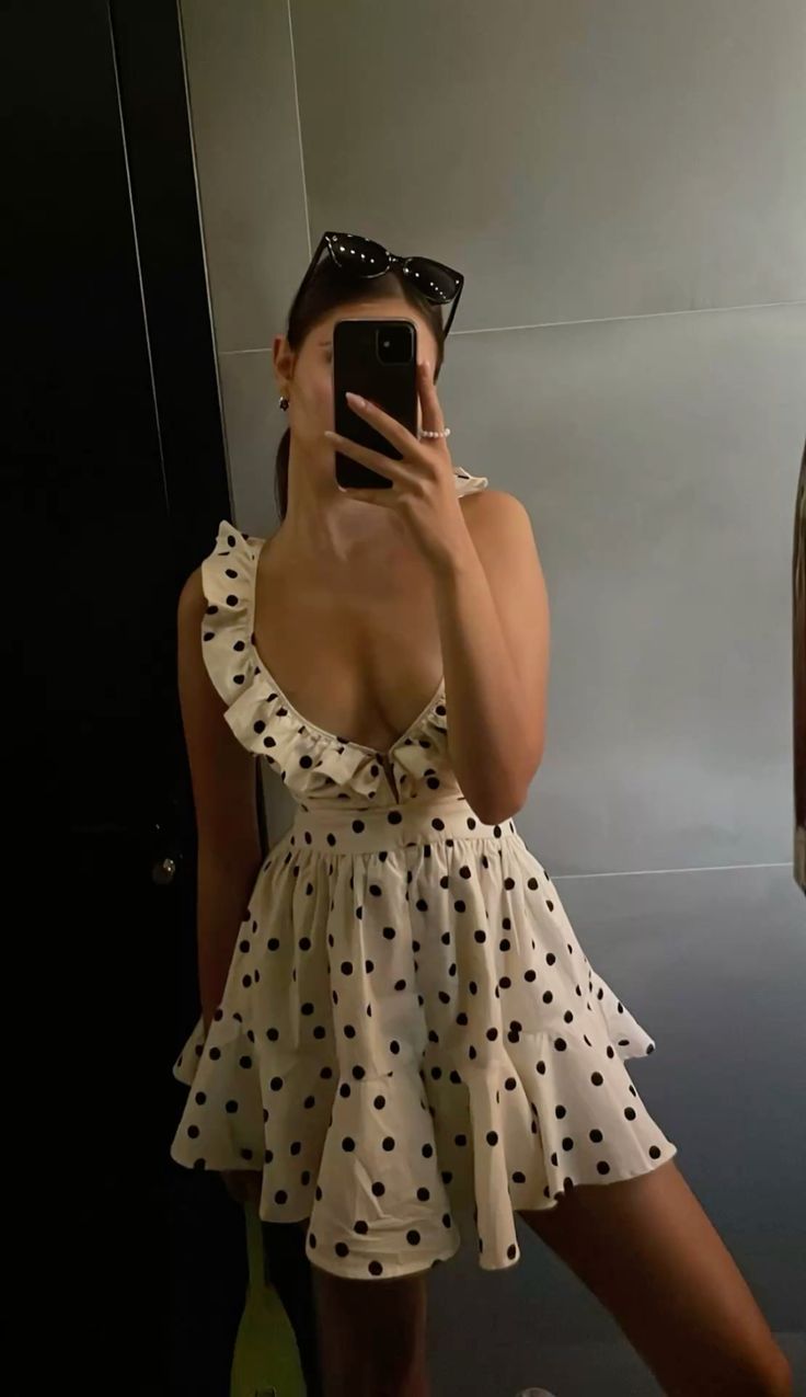 Sexy Polka Dots Cocktail Dress Short Party Dress S7176